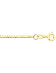 1.3 mm Box Chain 14K Yellow 7 Inch Ch489