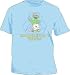 Sesame Street Oscar the Grouch "Environmentally Friendly" Light Blue Tee T-Shirt
