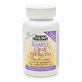 SuperNutrition Simply One Prenatal Multi-Vitamin/Mineral Supplement Vegetarian Tablets 90 tablets