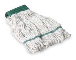 Tough Guy 1TYL3 Wet Mop, Medium, White, Looped End