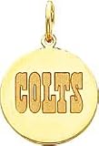 14K Gold NFL Indianapolis Colts Charm