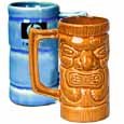 Min Qty 144 Ceramic Tiki Mugs, 16 oz.