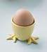 Set of 4 Yellow Egg Cups with Feet