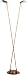siamese46  - Siamese 2Lite Bronze Finish Halogen Double Pole Floor