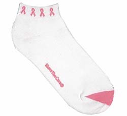 Women's Share the Care Pink Ribbon Sport Sock - Great Nurse Gift!