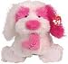 Ty Classic Crush - White Dog with Pink Ear and Hea