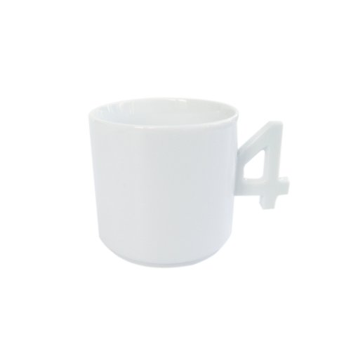 +d ナンバーカップ ホワイト 4 D-200-4