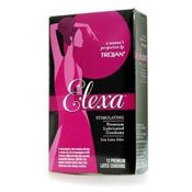 CLOSEOUT SALE! 24 Trojan Elexa Stimulating Condoms, 2 Retail Boxes of High Sensation Condoms, Specially Lubricated