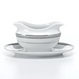 Mikasa L3428-242 Platinum Crown Gravy Boat with Stand