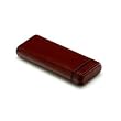 Intica Single Watch Brown Leather Cigar Style Travel Case FJ-145L-Brown
