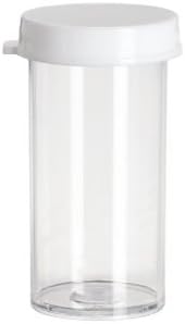 Plastic Snap Cap Vials: 50 Drams (1 7/8" x 4 1/4"): Pack of 100