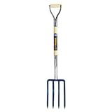 Ames True Temper Kodiak Spading Fork with 10-Inch Chrome-plated Steel Ferrule and Cap #1803500