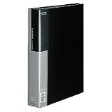 コクヨ クリヤーブック固定式A4縦80枚ポケット 黒[ラ-B80D]の画像