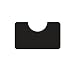 Tough Guy Polyurethane Anti-Fatigue Stylist Mat, Rectangular with Round Chair Base Cut Out, Black