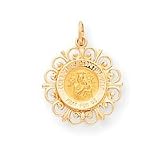 14k Our Lady of Perpetual Help Medal Charm