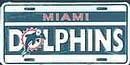 NFL License Plate - Miami Dolphins
