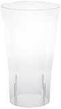 Northwest Enterprises Hard Plastic 16-Ounce Party Cups, Pint Glasses, Clear, 10 Count