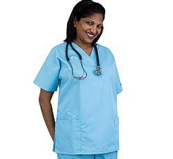 Cherokee Workwear Women's Solid V-neck (Assorted Colors, XS-5X) Scrub Top