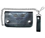 Leather Biker Chain Wallet V Twin ACW4