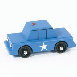 Childrens Toyshop  Toys : Wooden Adventure Vehicles - Police Car