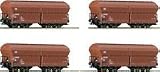 H0 Ro 4er Set Flip Top Cars, Db By ROCO