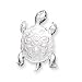 217flq4TYRL. SL75  Sterling Silver DiamondCut Turtle Pin