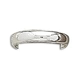 Sterling Silver Thin Polished Band Toe Ring