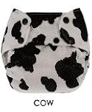 Blueberry One Size Deluxe Pocket Diapers - Snaps - Cow