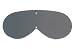 Gray GI Shatterproof Ballistic Lenses for Military Goggles