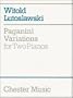 Witold Lutoslawski: Paganini Variations For Two Pianos (Music Sales America)