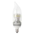 TCP LDCF3WH27K - Dimmable 3 Watt Flame Shape LED Light Bulb, Candelabra Base, 2700K