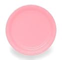 Pastel pink Paper Plates -christening - communion - wedding - anniversary - wedding decoration or just a posh prom or new year party -  9" x 20