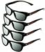 ED 4 Pack CINEMA 3D GLASSES For LG 3D TVs - Adult Sized Passive Circular Polarized 3D Glasses