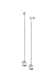 Sterling Silver White Topaz and Aquamarine Bezel Set Round Gemstone Dangle Earrings (2/3 cttw)