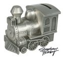 Mini Pewter Train Keepsake Bank