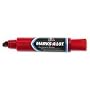 Marks-A-Lot Permanent Marker, Chisel Tip, 5/8", Jumbo, Red Ink AVE24147