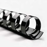 CombBind Plastic Binding Combs, 2 Diameter, Black, 10 Combs/Box