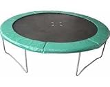10FT GARDEN TRAMPOLINE PLUM PRODUCTS IN GREEN WITH BLACK JUMP AREA