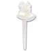 Pearlized Wedding Bells Puffy Cake Pick