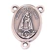 Our Lady of Charity of El Cobre Rosary triangle - Pewter (2.5cm - 1 inches)