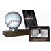 BCW Woodbase Baseball & Card Holder (Real Walnut) - Combo Ball & Card Display - Sports Memoriablia Display Case - Sportscards Collecting Supplies