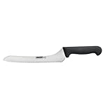 Victorinox Cutlery 9 inch Wavy Edge Bread Knife, Black Polypropylene Handle