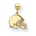 14K Cleveland Browns Helmet Ball Post Earrings