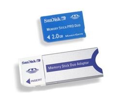 Childrens Toyshop  Electronics : Sandisk Memory Stick PRO DUO 2gb in retail packaging ( Sony PSP Compatible)