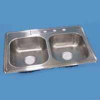 Sterling 14633-4-NA Double Bowl Stainless Steel