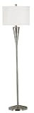 Kenroy Home 3480 Accolade One-Light Floor Lamp, Brush Steel with Off-White Drum Shade