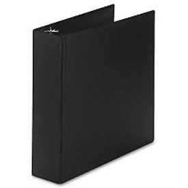 Durable Slant Ring Reference Binder, 2 Capacity, Black