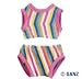 Pink Striped Swimsuit By Ganz