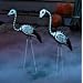 2 Halloween Skeleton Yard Flamingos Lawn Decor Ornaments - Great for Halloween Haunted House or Over the Hill Party Decorations