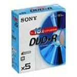 Sony DPR 120 - 5 x DVD+R - 4.7 GB ( 120min ) 16x - jewel case - storage media